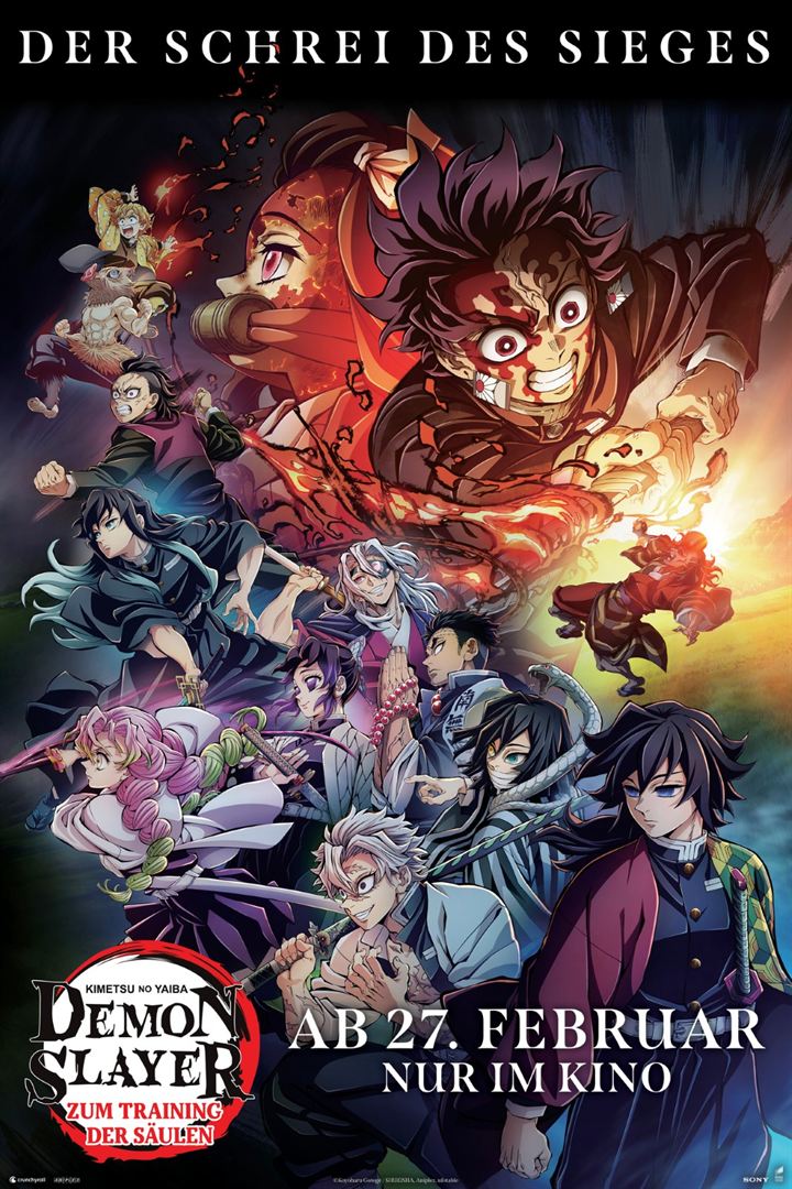 Demon Slayer Kimetsu no Yaiba Zum Training der Säulen Szenenbilder und Poster Film