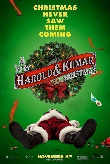 A Very Harold and Kumar Christmas in 3D - Poster