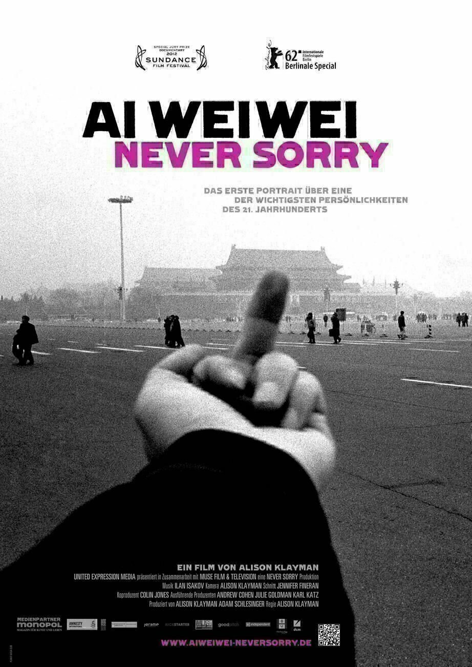 Ai Weiwei - Never Sorry Plakat