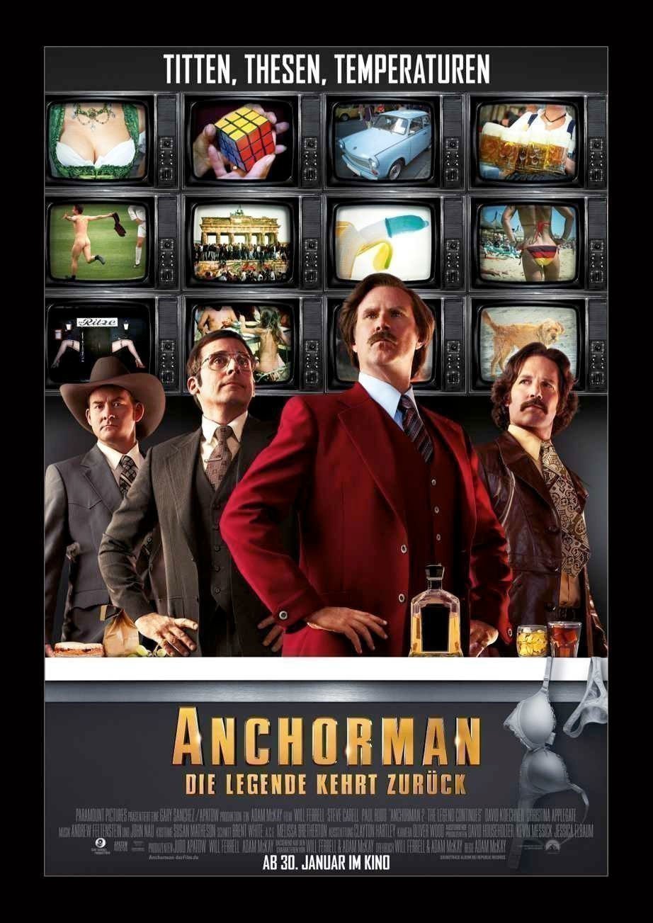 Anchorman - Die Legende kehrt zurueck - Plakat