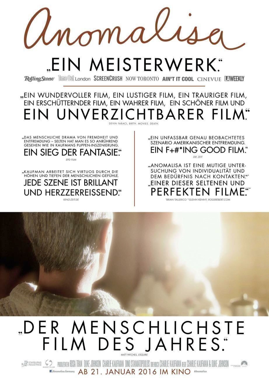 Anomalisa - Plakat