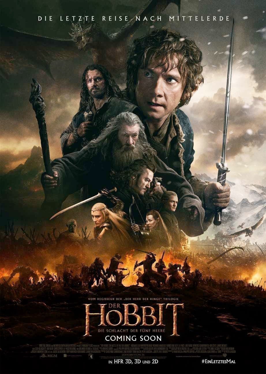Der Hobbit- Die Schlacht der Fuenf Heere - Plakat
