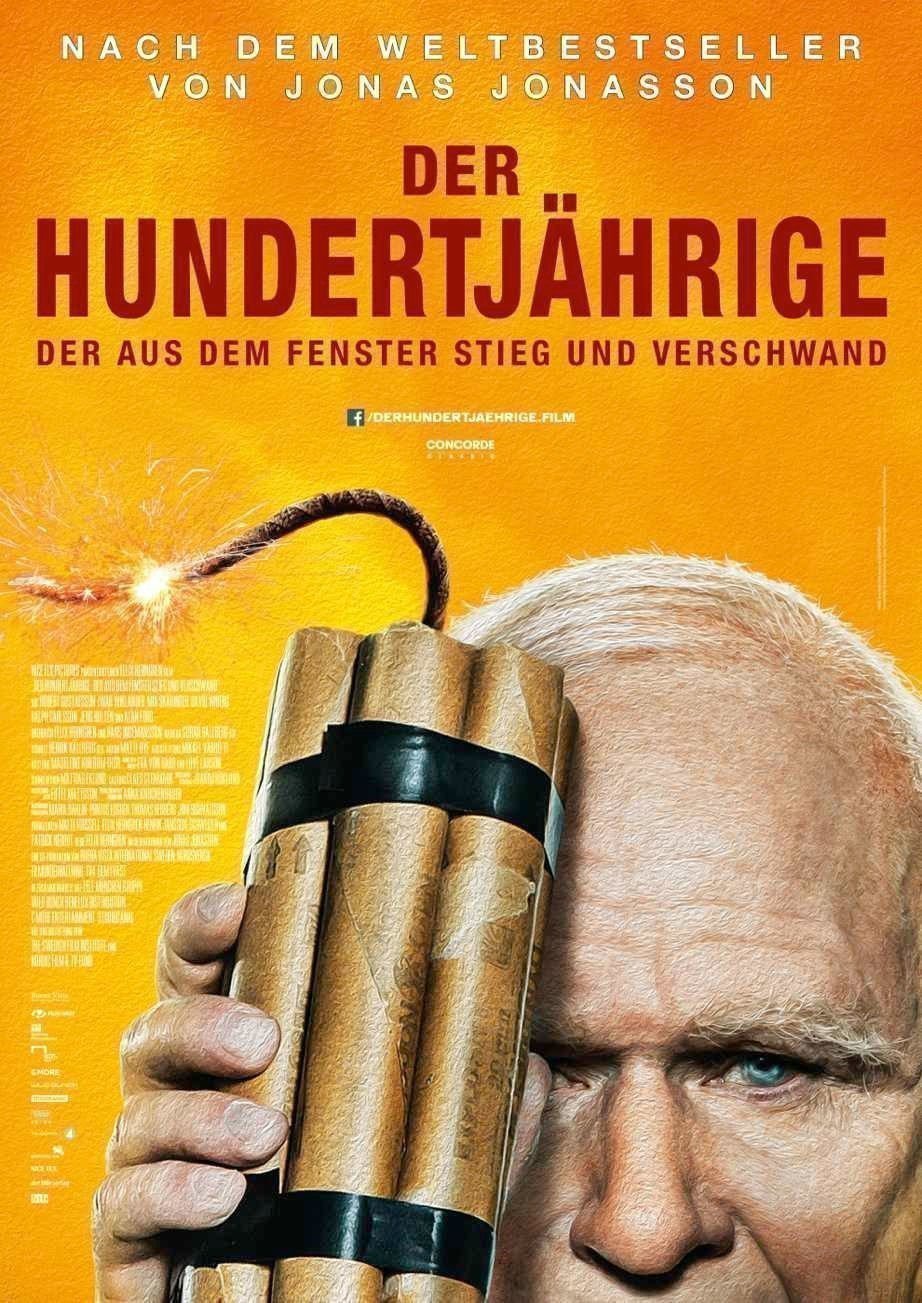 Der Hundertjaehrige der aus dem Fenster stieg und verschwand - Plakat