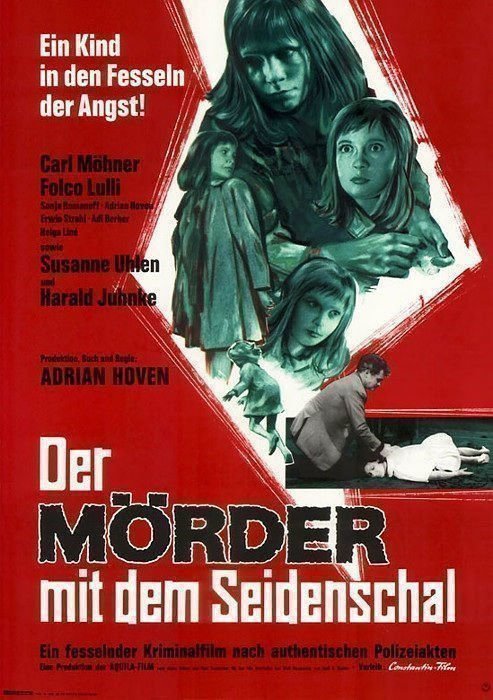 Der Mo  rder mit dem Seidenschal - Plakat