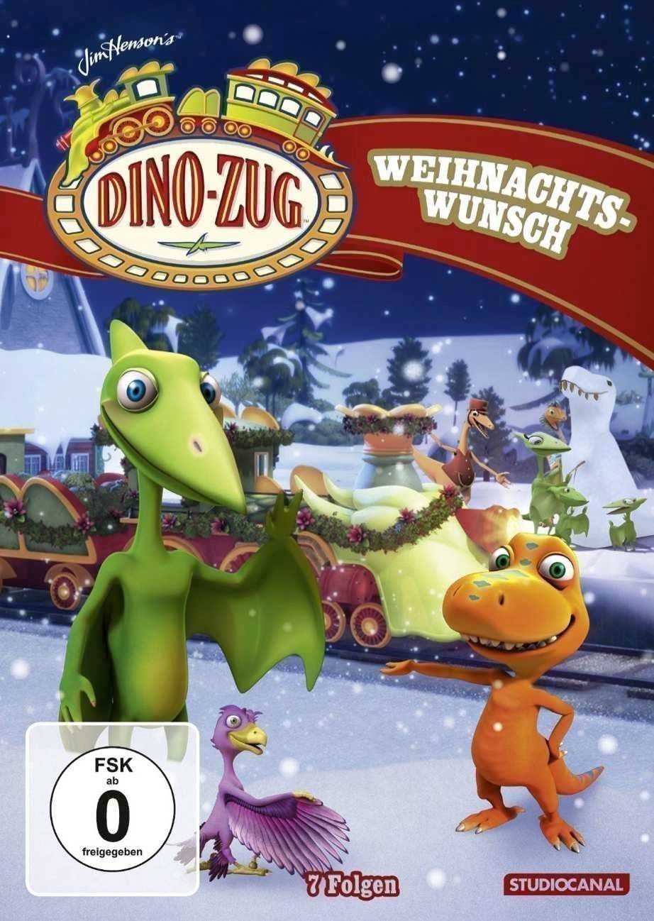 Dino-Zug - Weihnachtswunsch - Plakat