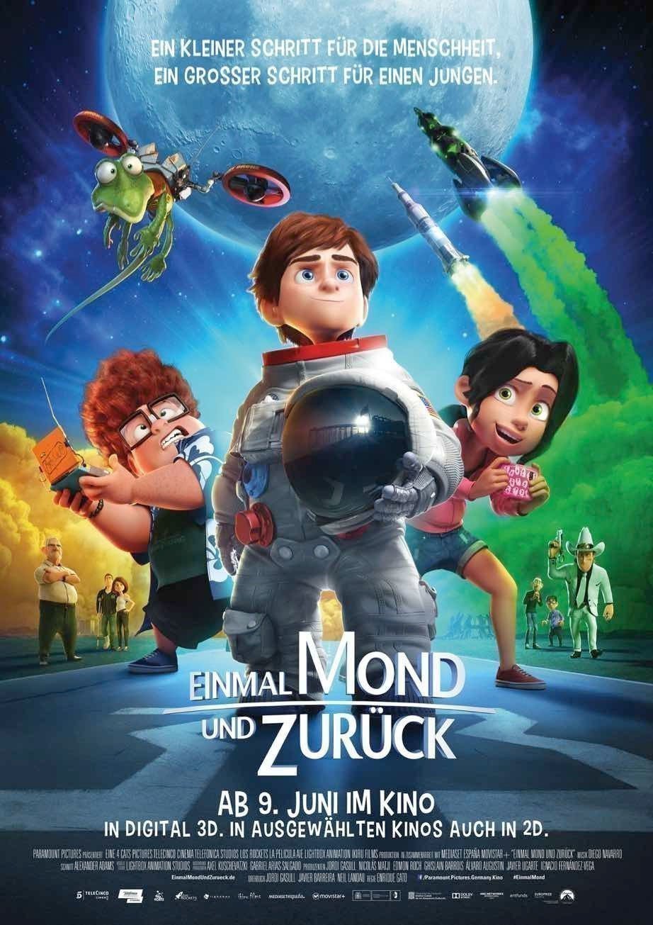 Einmal Mond und zuru  ck - Plakat