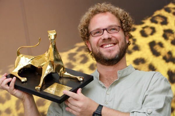 Enrique Rivero mit goldenem Leopard