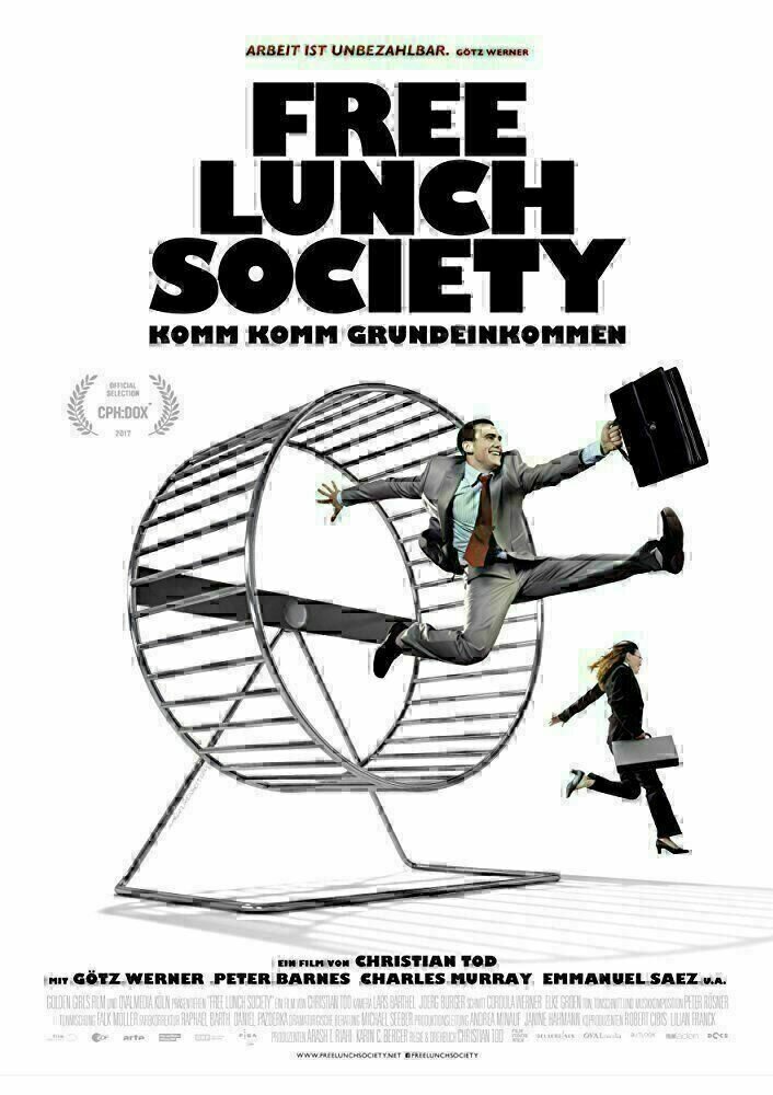 Free Lunch Society Komm Komm Grundeinkommen - Poster