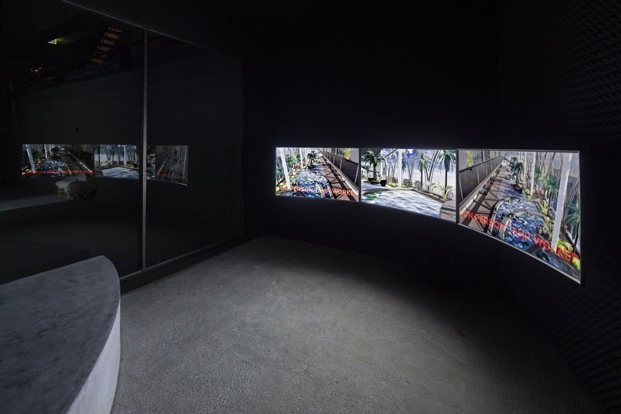 Hito Steyerl THE TOWER, Installationsansicht, Foto: Timo Ohler