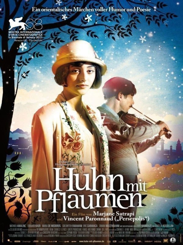 Huhn mit Pflaumen plakat