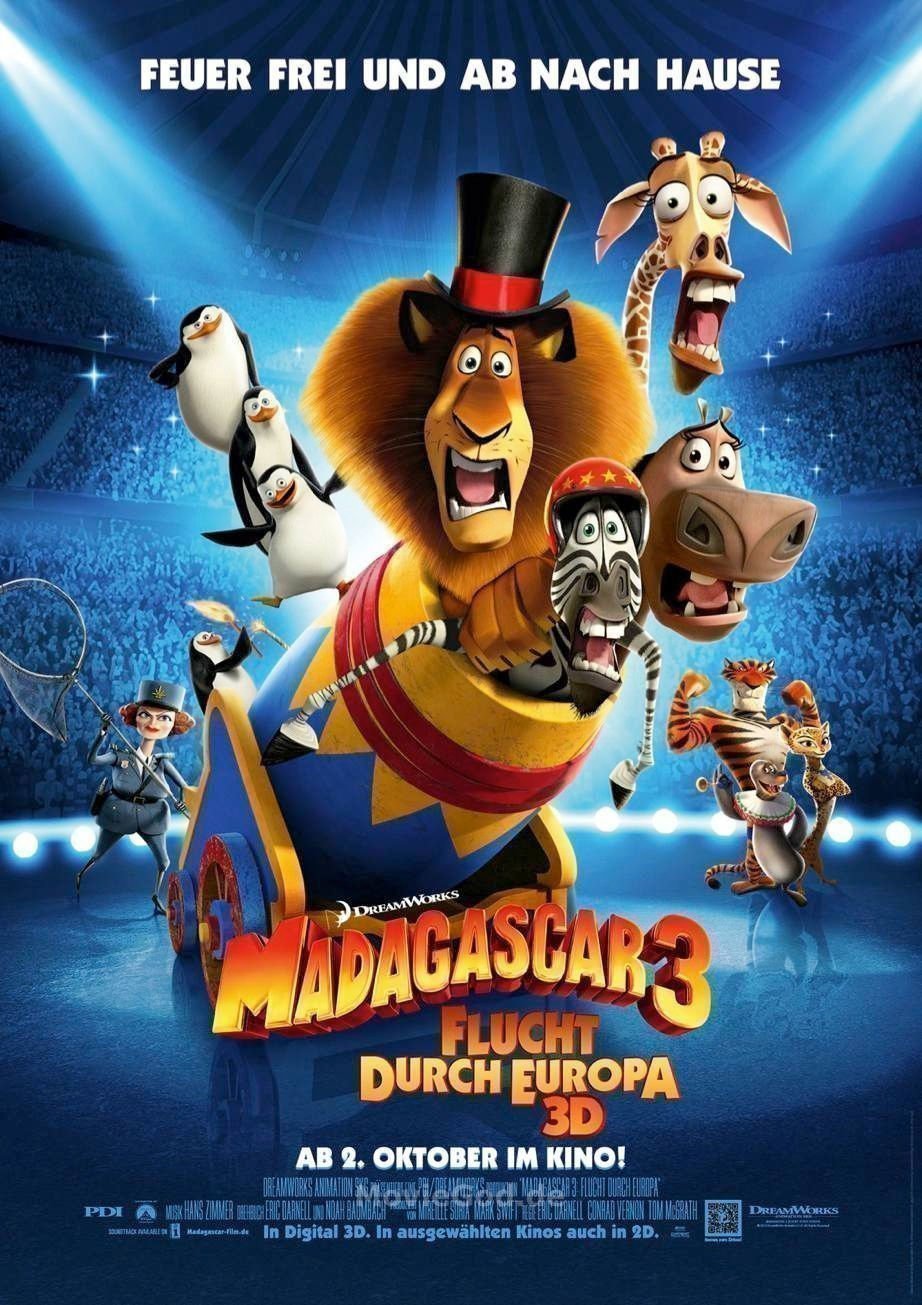 Madagascar 3 - Plakat