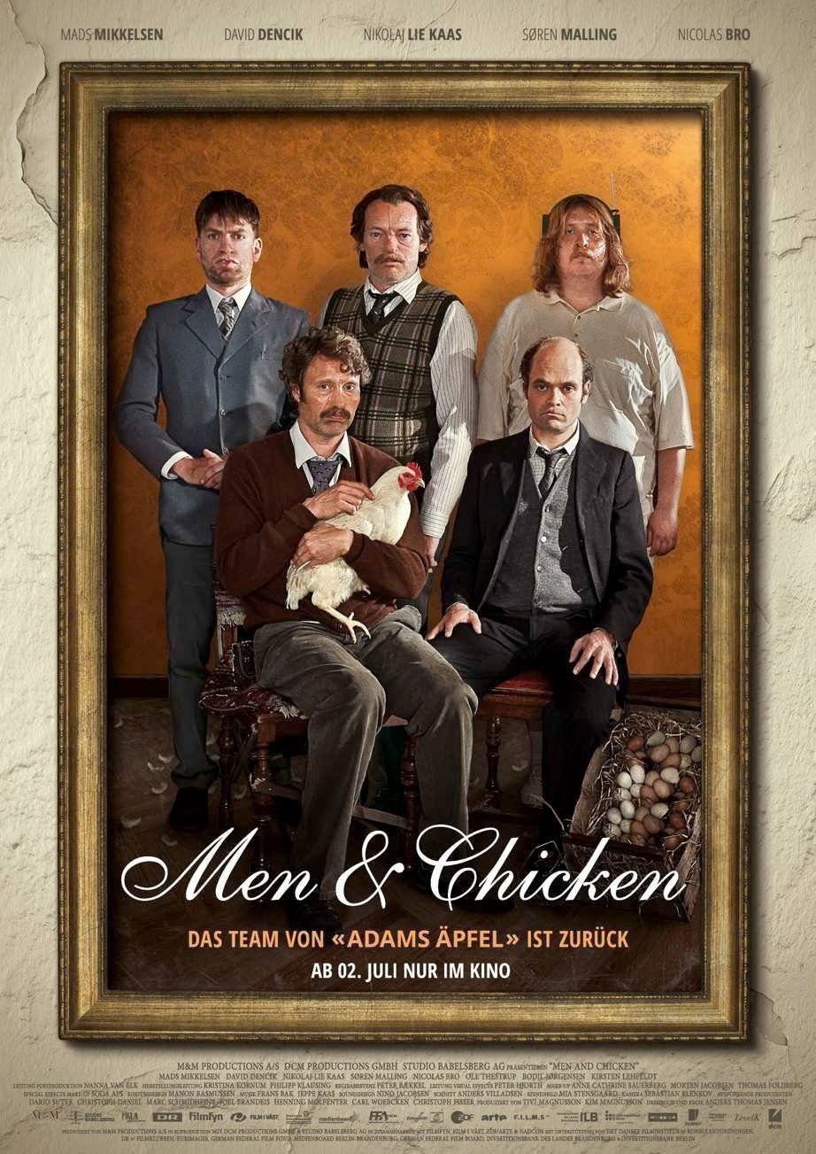 Men and Chicken - Plakat