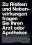 Nicht alles schlucken - Plakat