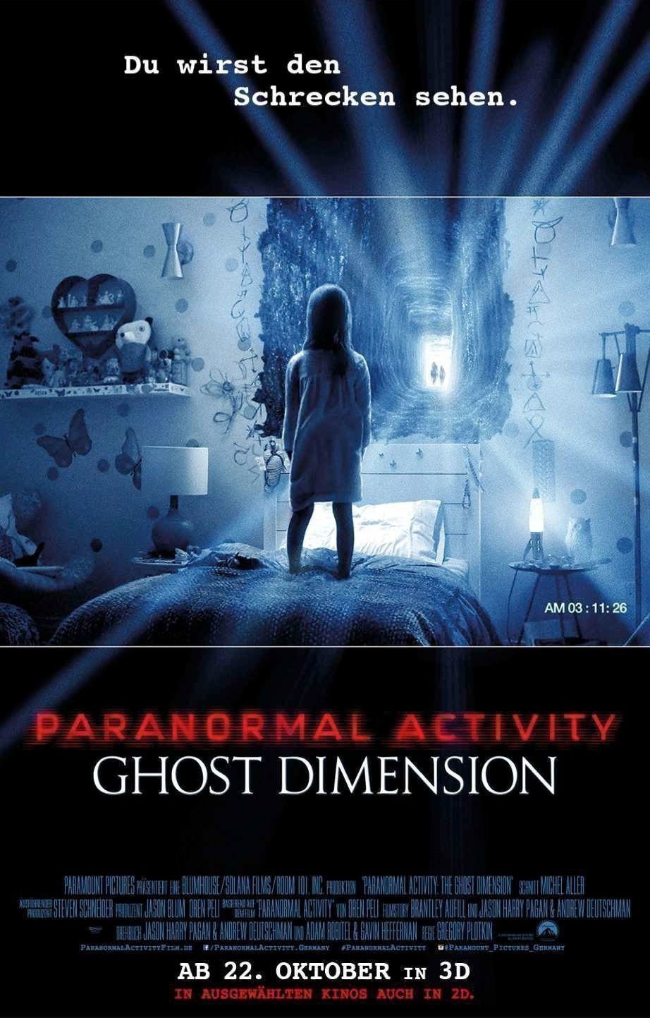 Paranormal Activity- Ghost Dimension - Plakat