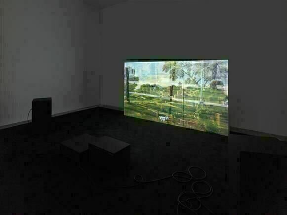 Rachel Rose A MINUTE AGO, 2014 Einkanal-HD-Videoinstallation, 8’43’’, Farbe, Ton Installationsansicht JULIA STOSCHEK COLLECTION, Berlin Foto: Simon Vogel