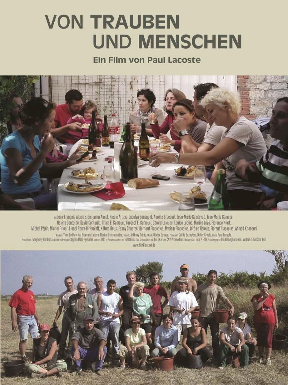 Von Trauben und Menschen - Plakat