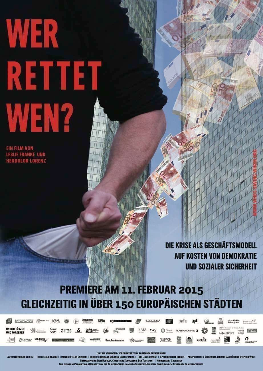 Wer rettet wen - Plakat